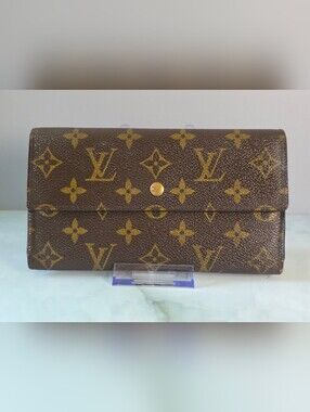 Louis Vuitton Monogram Sarah Long Wallet
